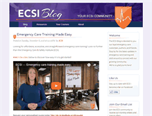 Tablet Screenshot of ecsiblog.com